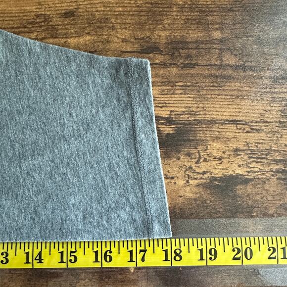 Aeropostale Baseball Tee Shirt Large White Gray Lightweight Boxy Tee Semi Sheer - Picture 5 of 9